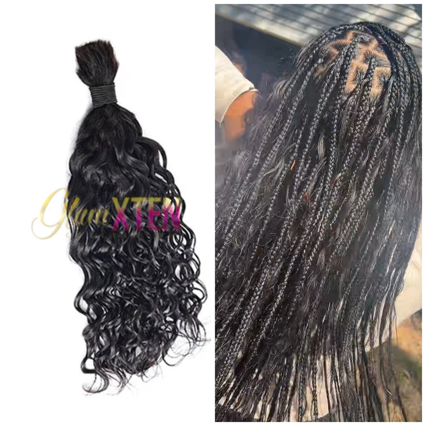 Indian Wavy Bulk Hair Extensions